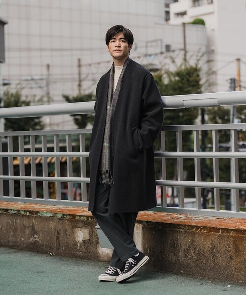 EDIFICE（エディフィス）の「ブランケットリバー ノーカラーガウン