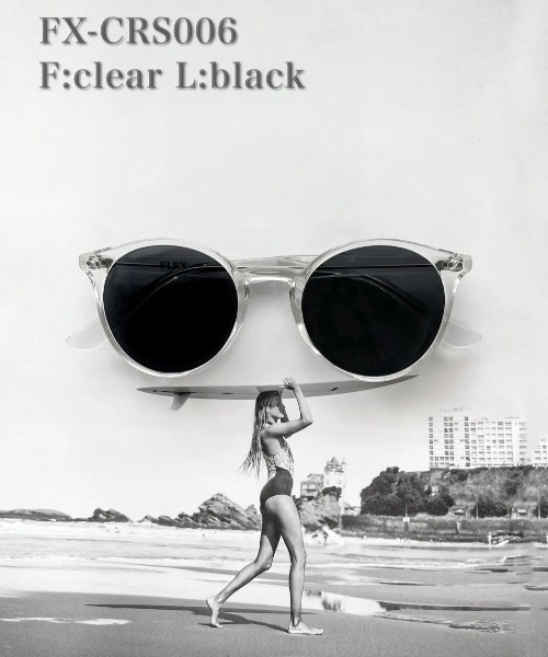 classic round clear frame sunglasses / クラシックラウンド クリア