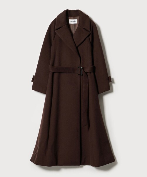 セール】＜EMMEL REFINES＞EM ベルテッド フレア ロングコート