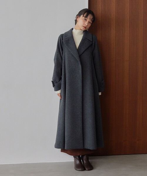 セール】＜EMMEL REFINES＞EM ベルテッド フレア ロングコート