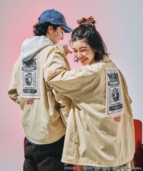 STRANGER THINGS】コラボ アソートコーチジャケット（ナイロン