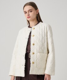 ANAYI（アナイ）の「カーリーウールロングコクーンコート（その他