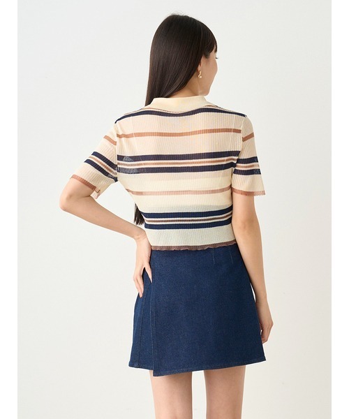 SNIDEL（スナイデル）の「サイドボタンデニムスカショーパン（デニム