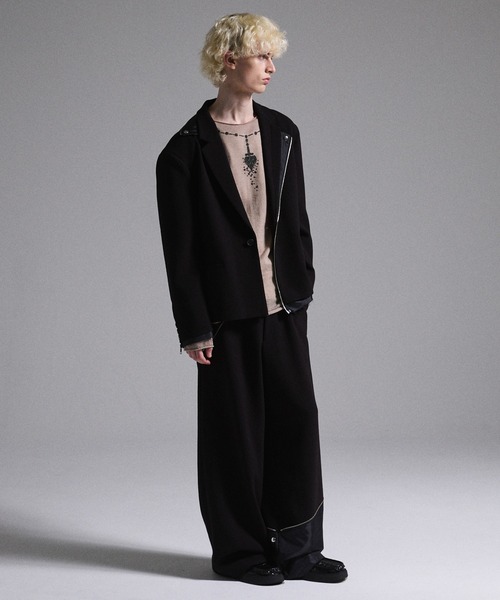 GRANCY】Print Design Sheer Knit / プリントデザインシアーニット