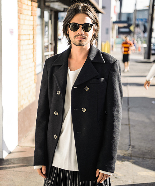 glamb（グラム）の「Stretch P-coat（ピーコート）」 - WEAR