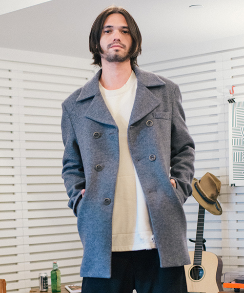 glamb（グラム）の「Stretch P-coat（ピーコート）」 - WEAR