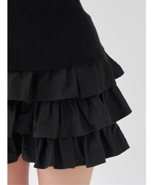 ティアードフリルミニワンピース（ワンピース）｜Darich（ダーリッチ