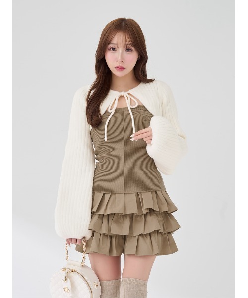 ティアードフリルミニワンピース（ワンピース）｜Darich（ダーリッチ