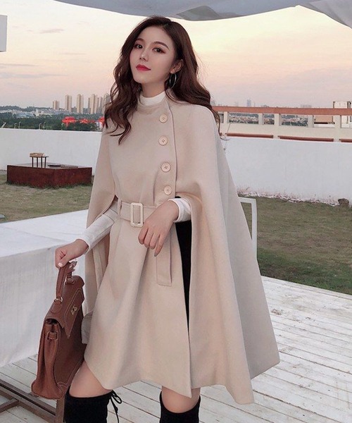 EPICKS（エピックス）の「ケープポンチョミドルコート（ポンチョ