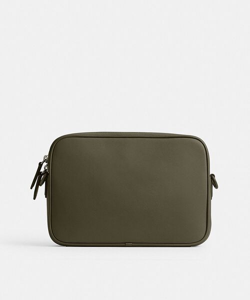 極美品】コーチ カメラバッグ カーキ チャーターフラップクロスボディ