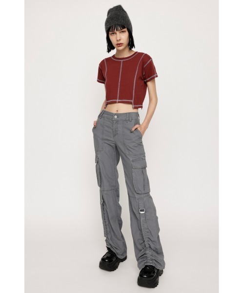 L/W MILITARY FLARE PT ローウエスト ミリタリー フレアパンツ Y2K