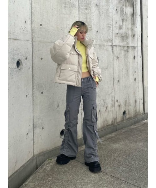 L/W MILITARY FLARE PT ローウエスト ミリタリー フレアパンツ Y2K