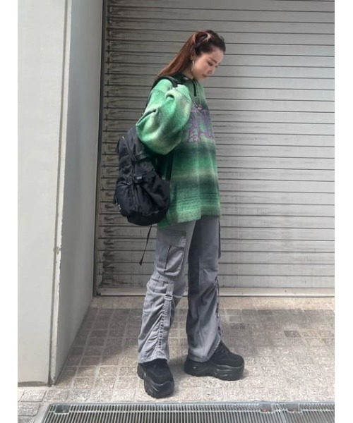 L/W MILITARY FLARE PT ローウエスト ミリタリー フレアパンツ Y2K