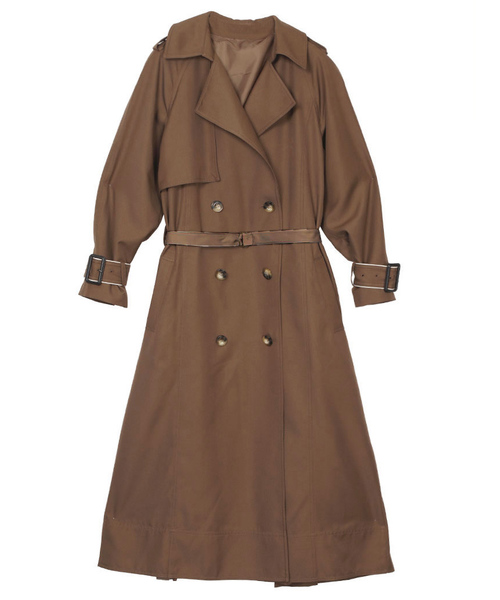 Ameri（アメリ）の「VARIOUS BACK PLEATS TRENCH（トレンチコート