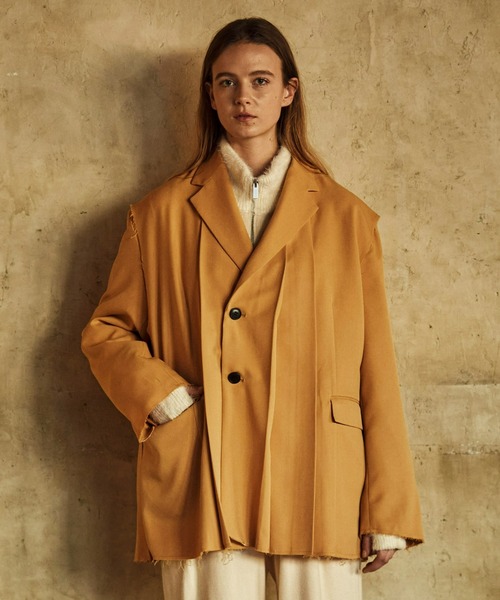 seyto（セイト）の「Cut off tack semi double tailed jacket / カット