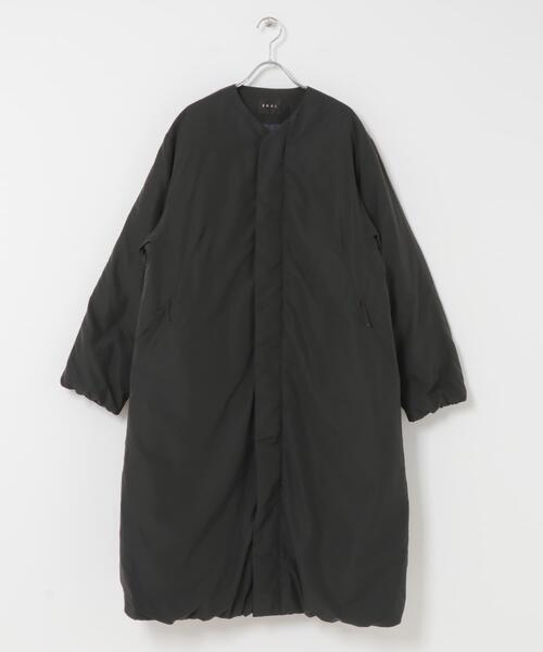 セール】『UR TECH』中綿 ノーカラーコート（ダウンジャケット/コート