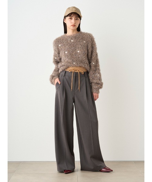 SNIDEL（スナイデル）の「レイヤードデザインパンツ（その他パンツ