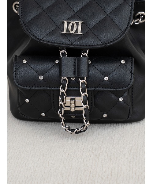 キルティングビジューミニリュック（バックパック/リュック）｜Darich