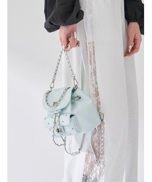 キルティングビジューミニリュック（バックパック/リュック）｜Darich