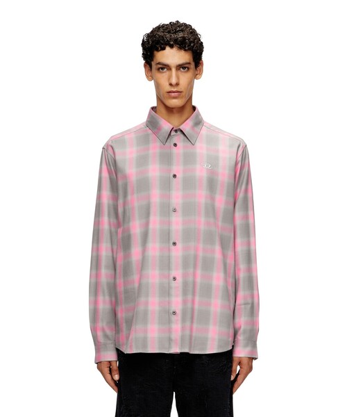 セール】メンズ 長袖チェックシャツ S-SIMPLY-CHECK-HGBT（シャツ