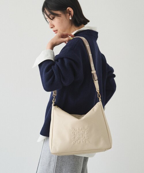 エンボスモノグラム2WAYショルダーバッグ（ショルダーバッグ）｜russet