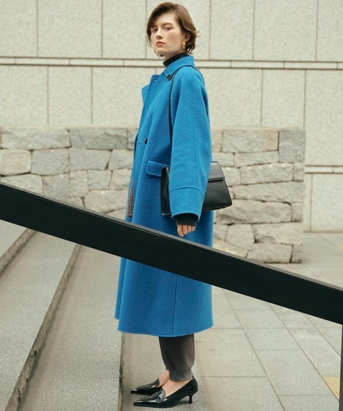 Mila Owen（ミラオーウェン）の「衿ストラップダブルコート（トレンチ