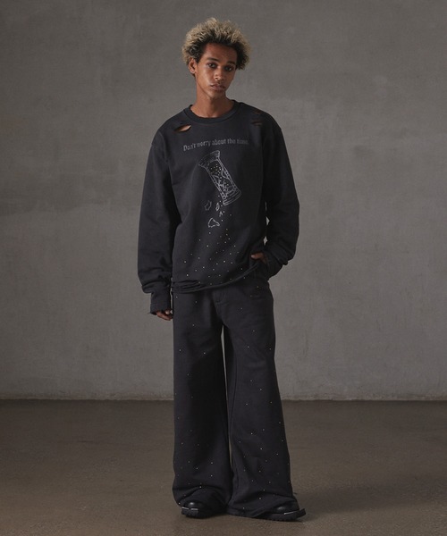 GRANCY（グランシー）の「【GRANCY】LinestoneDesign GraphicDamage