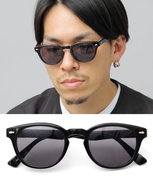 セール】セルフレーム サングラス ウェリントンタイプ 伊達メガネ