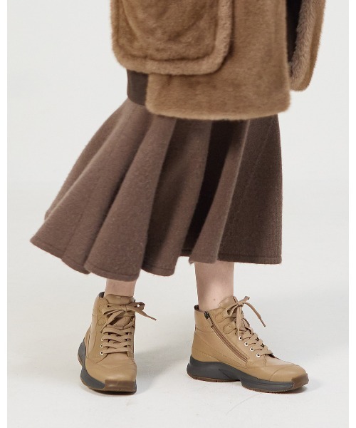 セール】レースアップスニーカーブーツWoW500（スニーカー）｜fitfit