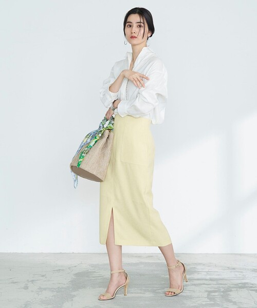 NOLLEY'S（ノーリーズ）の「◇【WEB限定】リネンライクアウトポケット