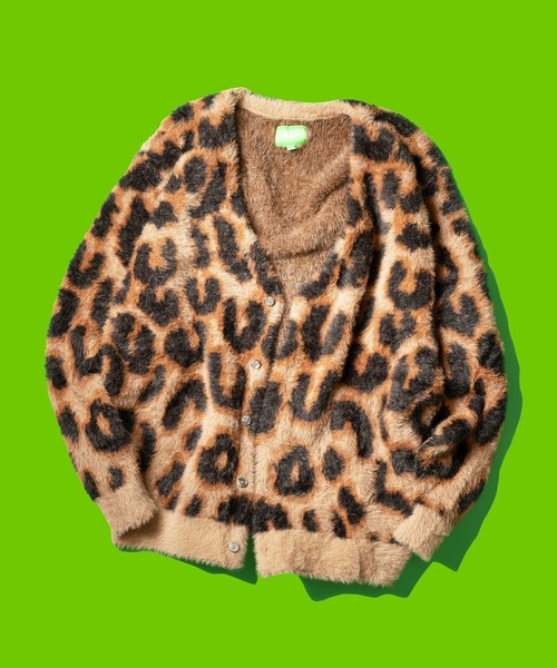 HUF（ハフ）の「HUF LEOPARD CARDIGAN / HUF カーディガン