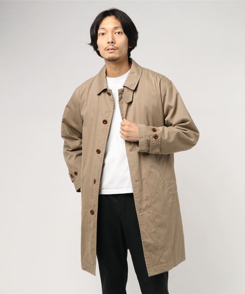 MHL.（エムエイチエル）の「COTTON NYLON CANVAS（ステンカラーコート