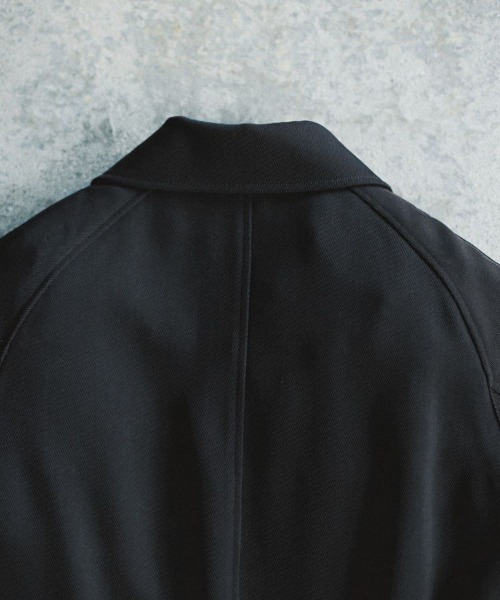 セール】T/W KERSEY BALMACAAN COAT（ステンカラーコート）｜LIDNM