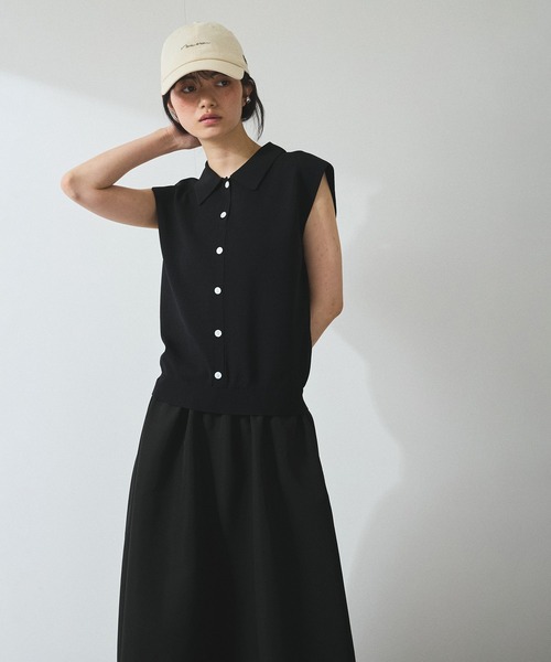 WEB限定】ニットベストドッキングワンピース（ワンピース）｜ADAM ET