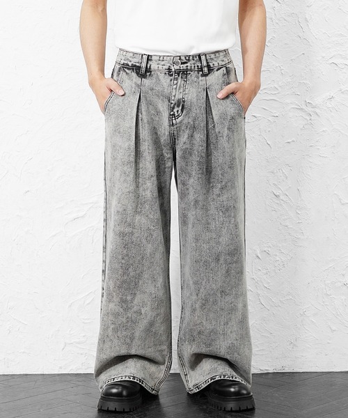 セール】【MinoriTY】チルワイドデニム セミフレアパンツ ストレート