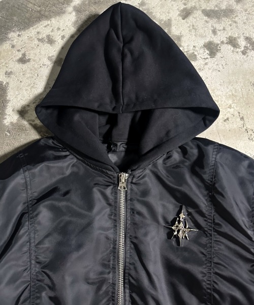 A'GEM/9 × .kom 『A'GEM/9/エージェムナイン』フード着脱MA-1フライト