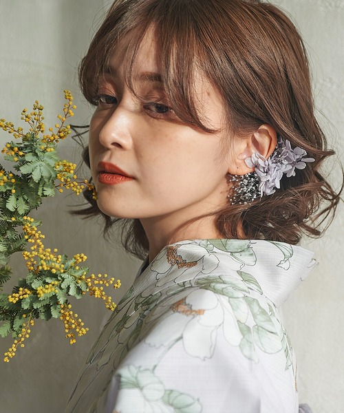 ドライフラワー 髪飾り4本セット 浴衣や普段使いにも♪【K】（和装小物