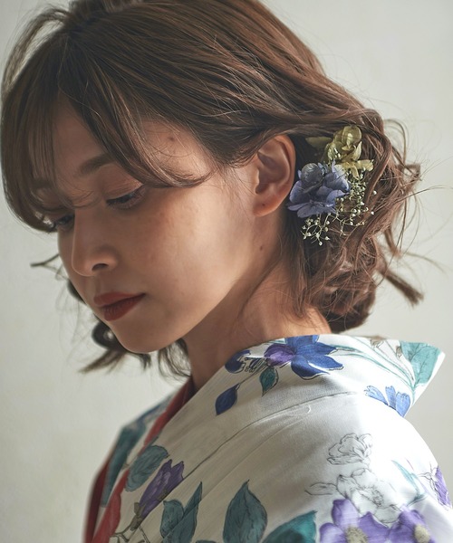 Dita（ディータ）の「ドライフラワー 髪飾り4本セット 浴衣や普段使い