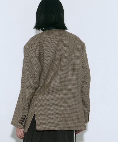 TOGA PULLA/トーガプルラ】Wool check jacket/ウールチェック