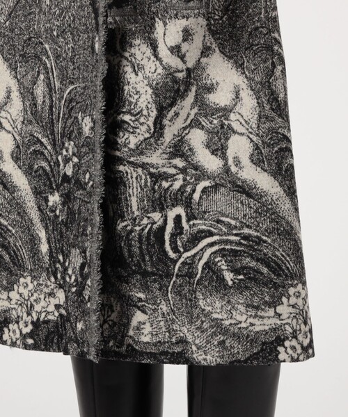 caban（キャバン）の「フランネルジャカード ラップスカート（スカート