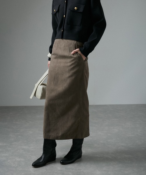 XS～Lサイズ展開]【ZOZOTOWN限定】スウェードスカート（スカート