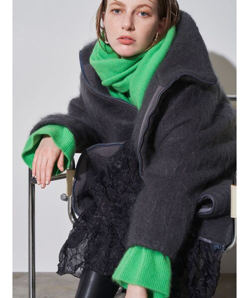 ELENDEEK（エレンディーク）の「モヘヤスタンドカラーコート（その他