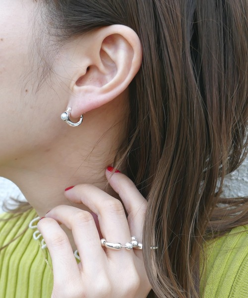 パールフープピアス（ピアス（片耳用））｜e.m.（イーエム）の