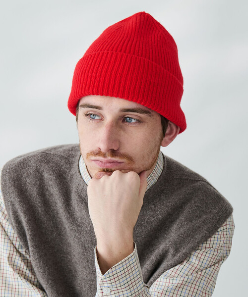 VALLAD ビーニー IO RED 赤 KANDYTOWN VALLADロゴ 赤ビーニーニット帽