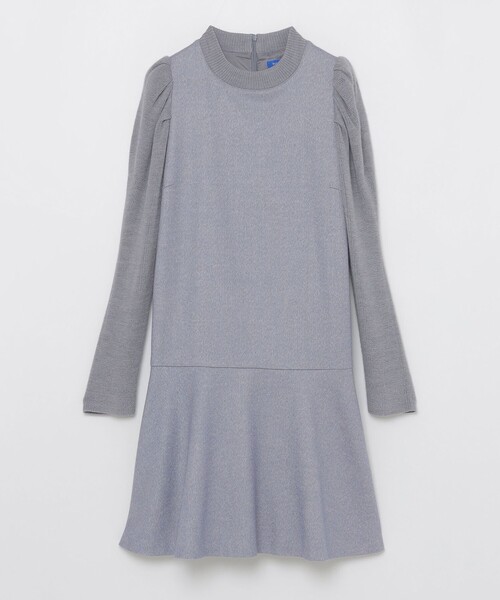 セール】ツイードドッキングドレス（ワンピース）｜BLUE LABEL