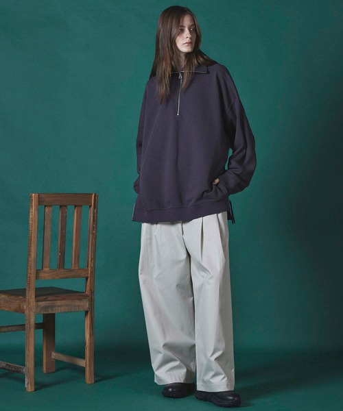 UNISEX》VENTILE Gabardine Tow-Tuck Wide Pants/ベンタイルギャバ2