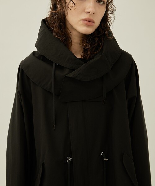 VACHEMENT/ヴァシュモン】リサイクルシェルタフタショートモッズコート