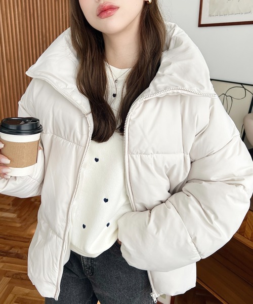 累計販売枚数2万枚突破！】エコダウンスタンドカラーオーバーサイズ