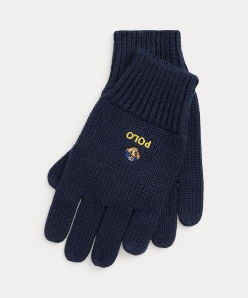 セール】Polo ベア コットン グローブ（手袋）｜POLO RALPH LAUREN