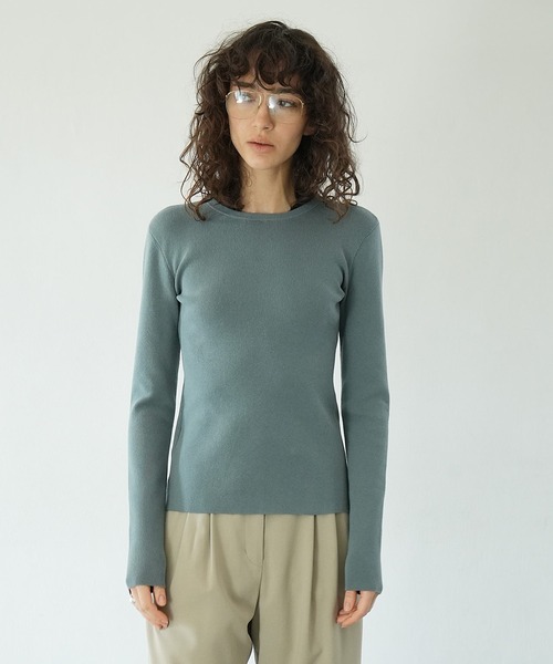 CLANE（クラネ）の「W FACE HOLE KNIT TOPS（ニット/セーター）」 - WEAR